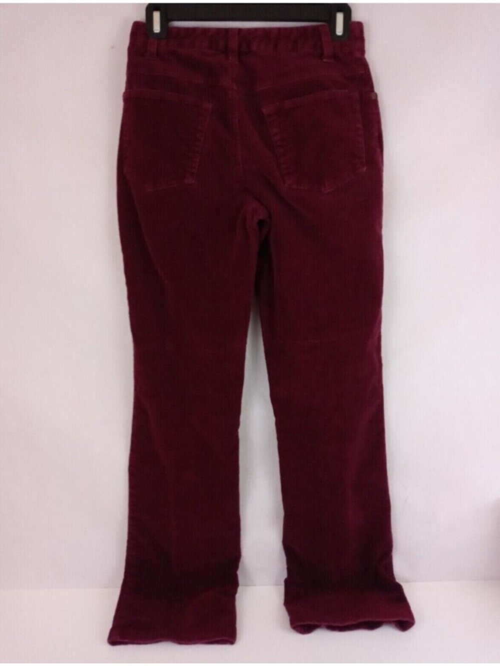 Newport News Women's Low Rise Burgundy/Maroon Bootcut Corduroy Jeans Size 4